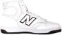 New Balance Logo Sneakers met Rubberen Zool en Leren Bovenwerk White Unisex - Thumbnail 8