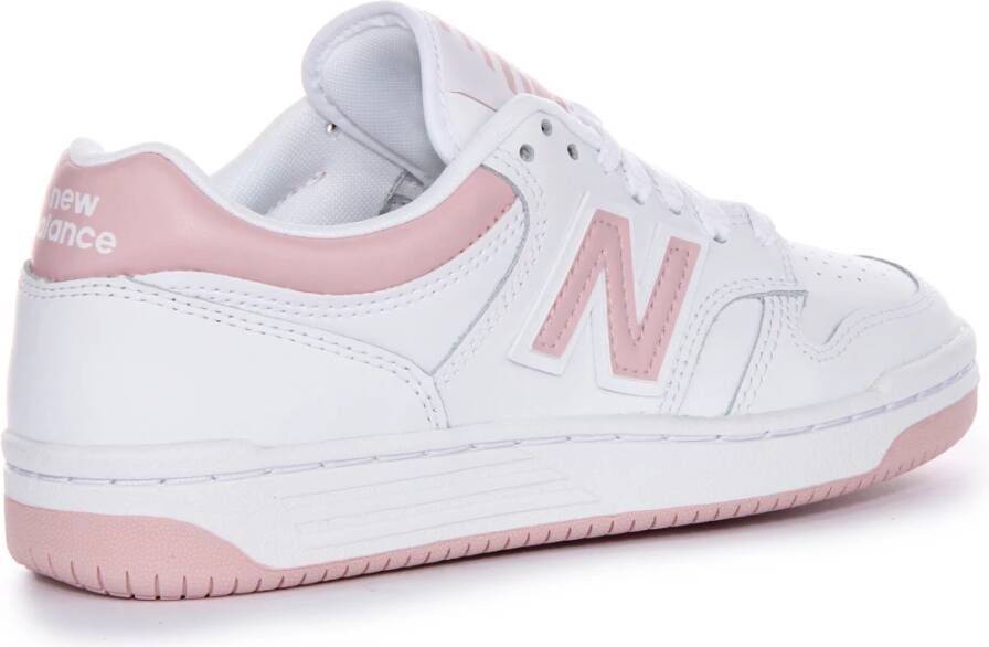 New Balance Witte Roze Basketbal Stijl Sneakers White Dames