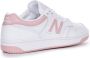 New Balance Witte Roze Basketbal Stijl Sneakers White Dames - Thumbnail 2