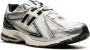 New Balance Witte Sneakers Mesh Design Leren Afwerking White Heren - Thumbnail 4