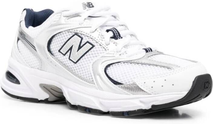 New Balance Witte Sneakers met Blauwe Details White Heren