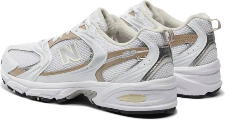 New Balance Witte Sneakers met Zilver en Brons Details Multicolor Dames