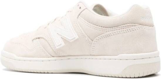 New Balance Witte Sneakers Panel Ontwerp Vetersluiting White Dames