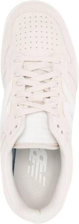 New Balance Witte Sneakers Panel Ontwerp Vetersluiting White Dames