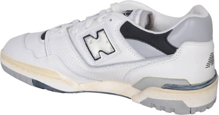 New Balance Witte Sneakers Stijlvol Ronde Neus Vetersluiting White Heren