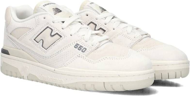 New Balance Witte Suède Lage Sneakers White Heren