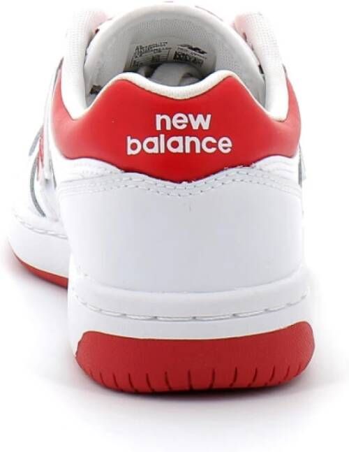 New Balance Witte Rode Bb480Ltr Sneakers Red Heren