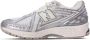 New Balance Zilveren Sneakers Mesh Design Logo Patch Gray Dames - Thumbnail 3