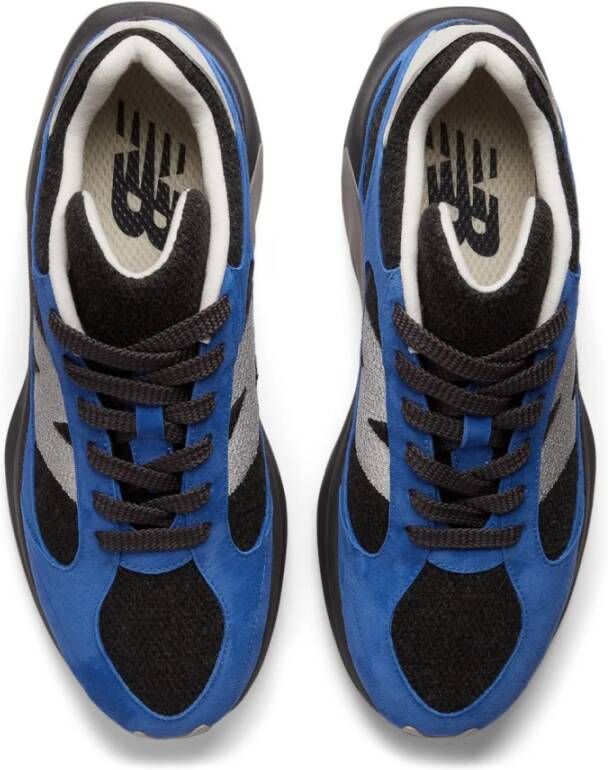 New Balance Zwart Blauw Runner Sneakers Logo Rubber Multicolor Heren