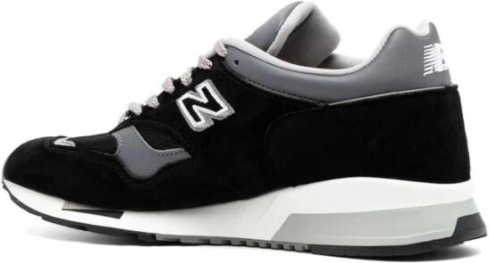 New Balance Zwarte leren veterschoenen Black Heren