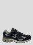 New Balance Zwarte Mesh & Suède Veterschoenen Black Dames - Thumbnail 2