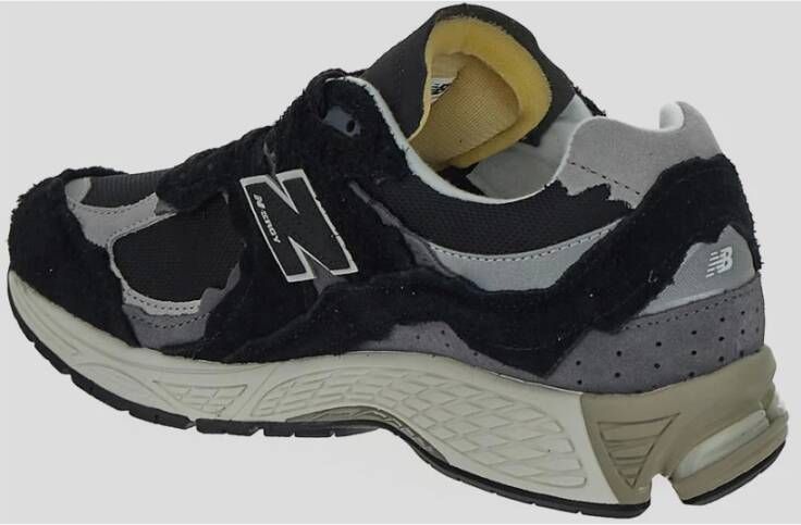 New Balance Zwarte Mesh & Suède Veterschoenen Black Dames