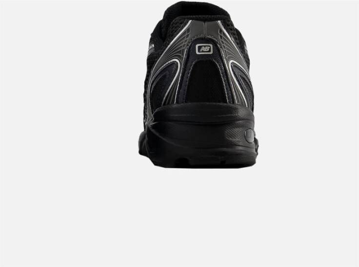 New Balance Zwarte Mesh Lage Reflecterende Sneakers Black Heren