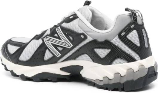 New Balance Zwarte Mesh Sneakers Reflecterende Details Black Heren