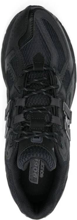 New Balance Zwarte Mesh Sneakers Veters Logo Black Heren