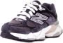 New Balance Zwarte Sneakers Aanbevolen Logo Suède Canvas Rubberen Zool Black - Thumbnail 35