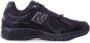 New Balance Zwarte Sneakers met Mesh en Suède Black Heren - Thumbnail 5