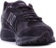 New Balance Zwarte Sneakers Leer Rubber Stof Black Heren