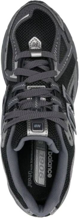 New Balance Zwarte Sneakers met Paneeldesign Black Dames