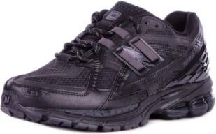 New Balance Zwarte Sneakers met Suède Details Black Dames