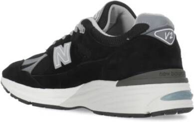 New Balance Zwarte Suède Sneakers met Logodetail Black Heren