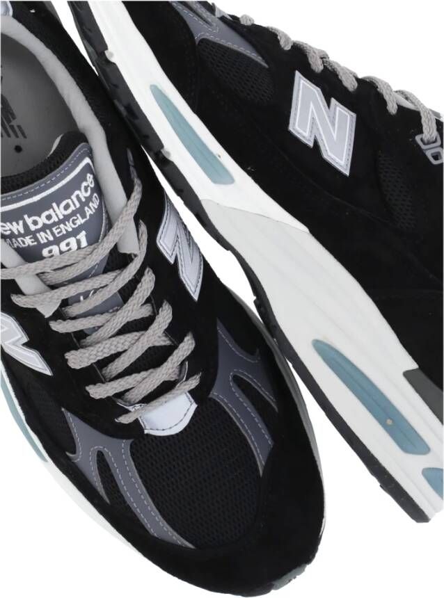 New Balance Zwarte Suède Sneakers met Logodetail Black Heren