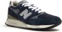 New Balance Zwart Grijs Suède Panel Sneakers Blue Heren - Thumbnail 3