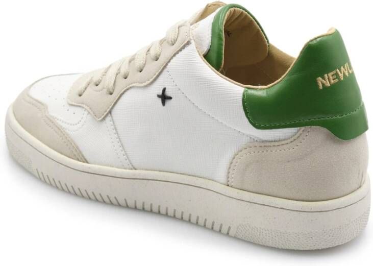 Newlab Witte Groene Sneaker oor Heren White Heren