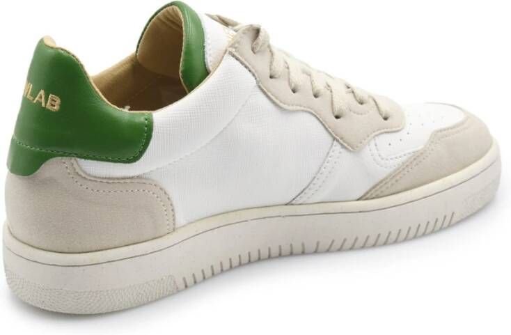 Newlab Witte Groene Sneaker oor Heren White Heren