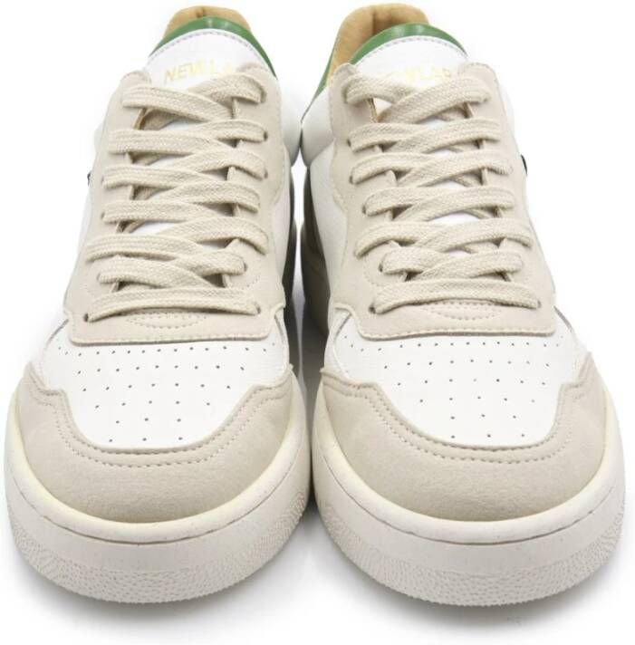 Newlab Witte Groene Sneaker oor Heren White Heren