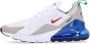 Nike 270 Lage Sneaker Wit Rood Blauw White Heren - Thumbnail 3