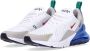 Nike 270 Lage Sneaker Wit Rood Blauw White Heren - Thumbnail 4