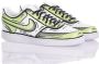 Nike Aangepaste Groen Witte Sneakers Multicolor Heren - Thumbnail 2