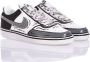 Nike Aangepaste Stijlvolle Sneakers Wit Grijs Zwart Gray Heren - Thumbnail 2