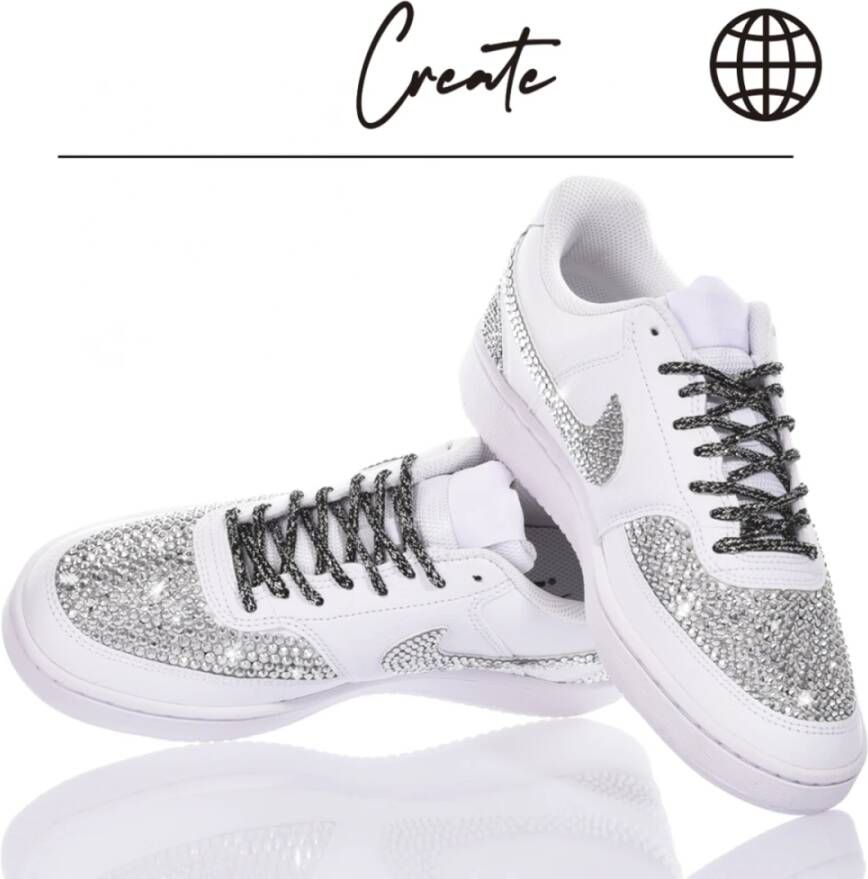 Nike Zilver Witte Sneakers Dames Schoenen Gray Dames