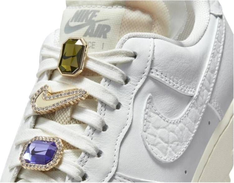 Nike Air Force 1 Low Bling Sneakers White Dames