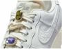 Nike Klassieke witte lage sneakers met gouden juwelen Wit Unisex - Thumbnail 9