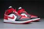 Jordan Wmns Air 1 Mid Black Gym Red White Schoenmaat 37 1 2 Sneakers BQ6472 079 - Thumbnail 10