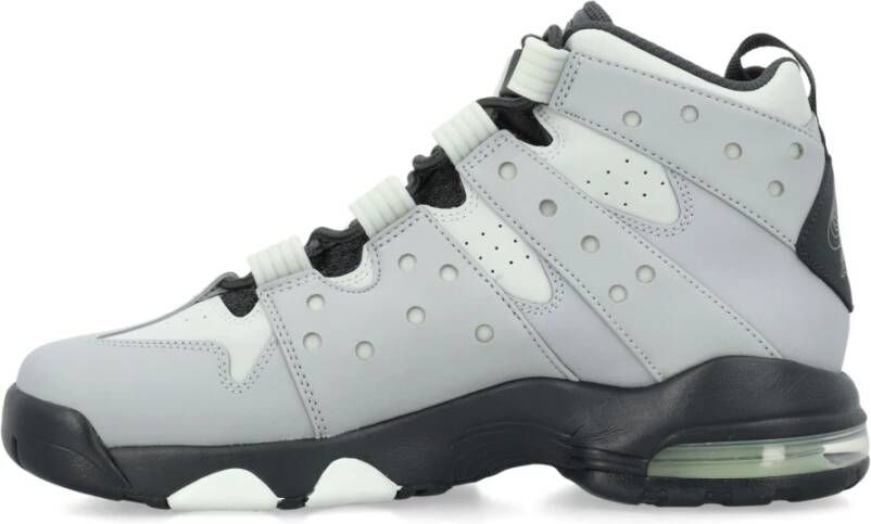 Nike Leren High-Top Sneakers Gray Heren