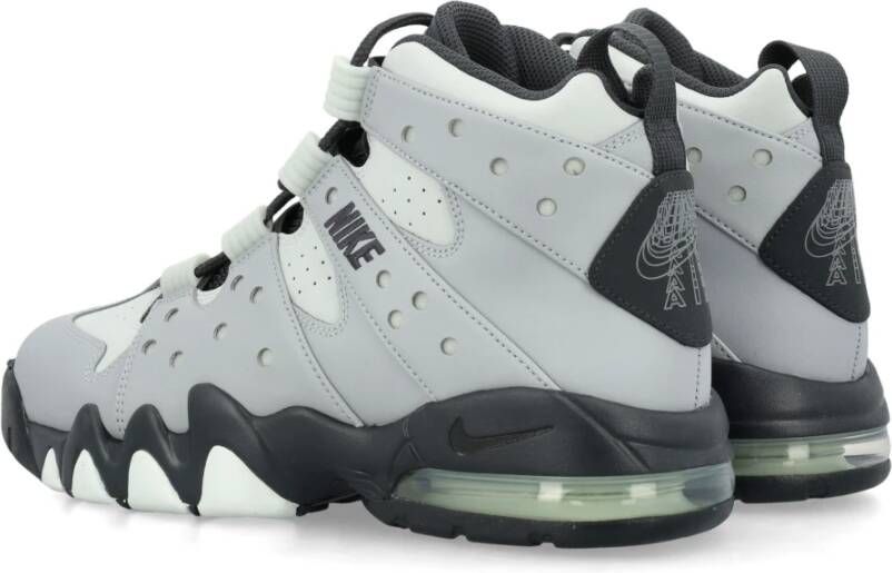 Nike Leren High-Top Sneakers Gray Heren