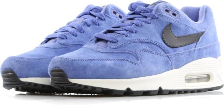 Nike Air Max 90 1 Lage Paarse Schoenen Blue Heren