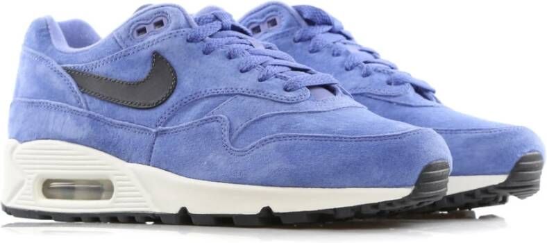 Nike Air Max 90 1 Lage Paarse Schoenen Blue Heren