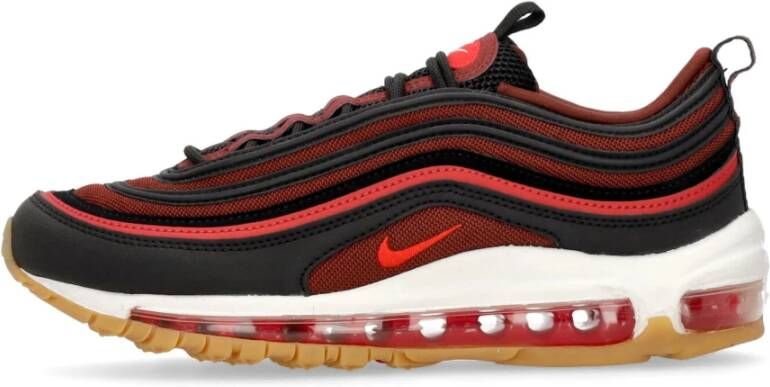 Nike Air Max 97 Lage Sneaker Zwart Rood Wit Red Heren