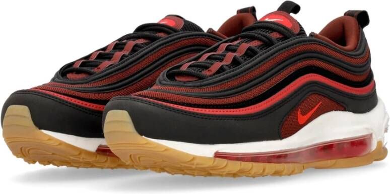 Nike Air Max 97 Lage Sneaker Zwart Rood Wit Red Heren