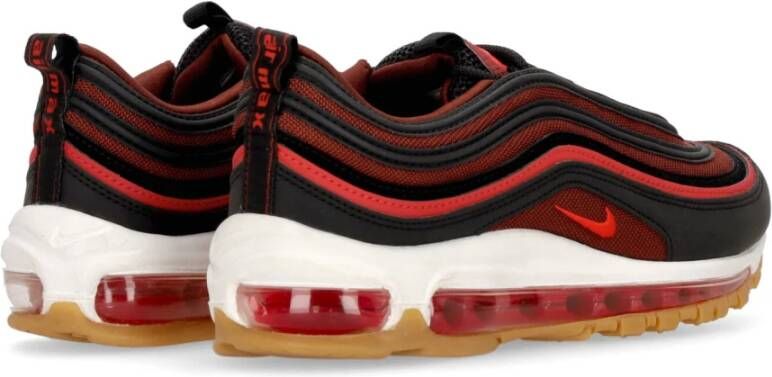 Nike Air Max 97 Lage Sneaker Zwart Rood Wit Red Heren