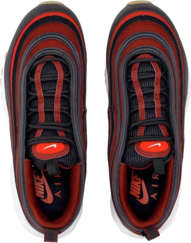 Nike Air Max 97 Lage Sneaker Zwart Rood Wit Red Heren