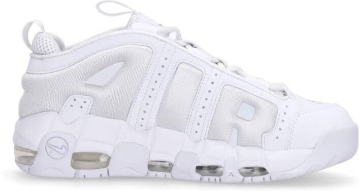 Nike Air More Uptempo Low Witte Sneakers White Heren