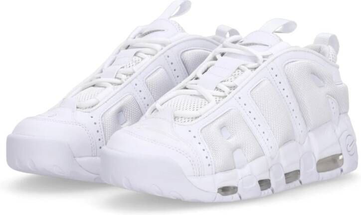 Nike Air More Uptempo Low Witte Sneakers White Heren