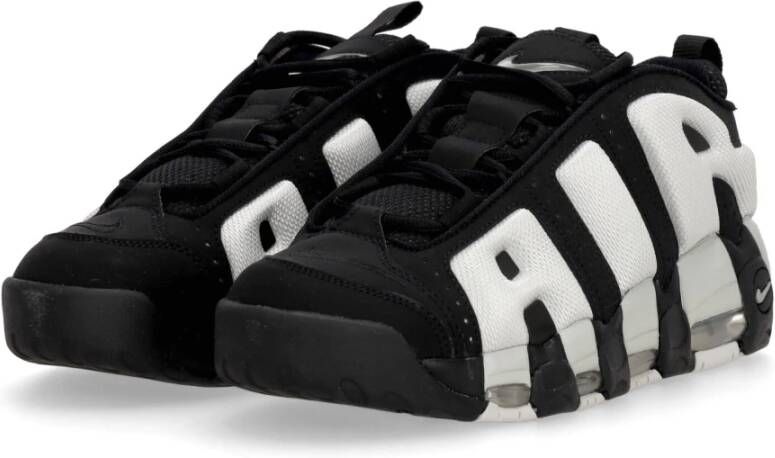 Nike Air More Uptempo Low Zwarte Sneakers Black Heren