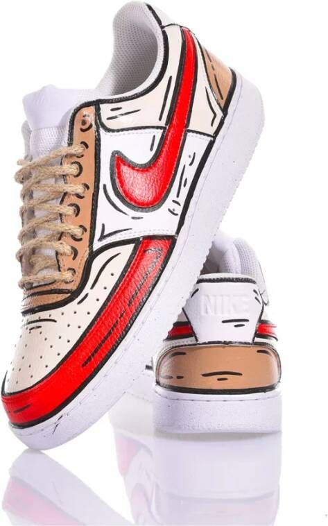 Nike Ambachtelijke Beige Wit Rood Sneakers Multicolor Heren